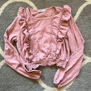 Small Arizona Long Sleeve Crop Top